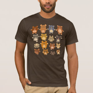 Os desenhos animados bonitos carregam o t-shirt
