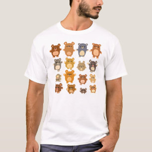 Os desenhos animados bonitos carregam o t-shirt