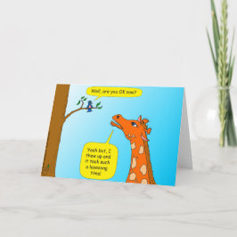 os desenhos animados de 714 girafas obtêm o cartão