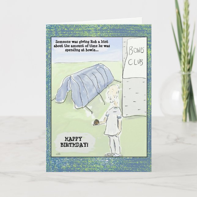 Os desenhos animados engraçados rolam cartão de (Frente)