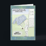 Os desenhos animados engraçados rolam cartão de<br><div class="desc">Alguém em sua vida ama bacias? Então este é o cartão de aniversário engraçado perfeito para elas. A parte dianteira do cartão mostra um homem que guardara uma bola das bacias, fora de seu clube das bacias. E alguém lançou uma barraca no bowling green, porque passa tanto o tempo lá…...</div>