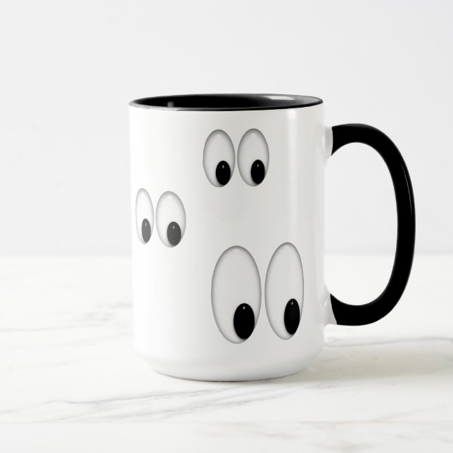 Os desenhos animados Eyes a caneca de café (Direita)
