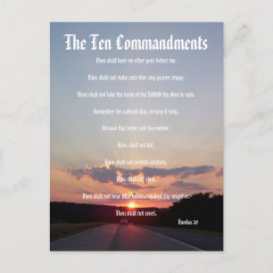 Os Dez Mandamentos - Cartão Postal nº 3 do Sunset