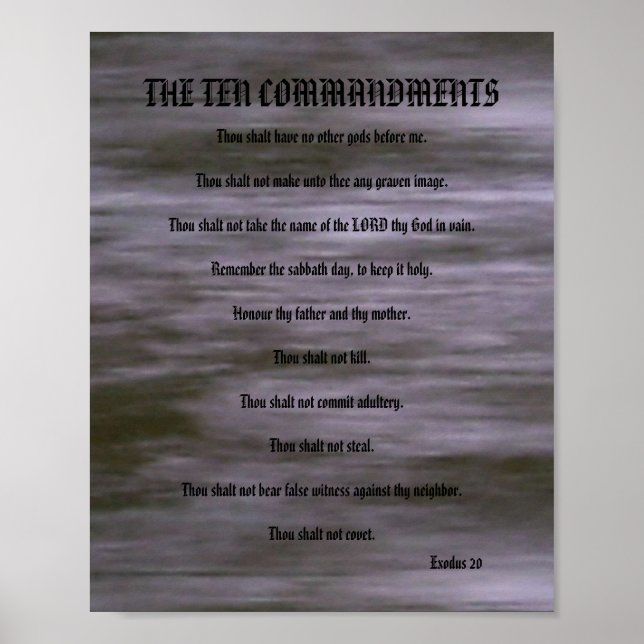 Os Dez Mandamentos - Cinza de Listras Poster (Frente)