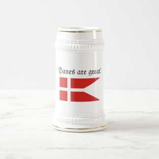 Os dinamarqueses são grande caneca de cerveja