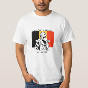 Os direitos ordenam o t-shirt do valor do rei