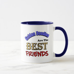Os Doodles dourados são a caneca de café dos
