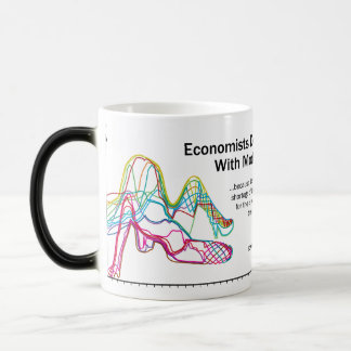 Os economistas fazem-no com a caneca da mudança da