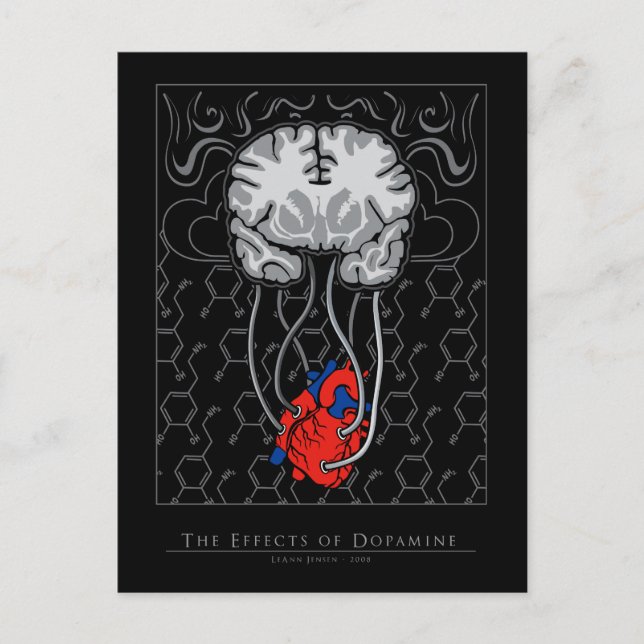 Os efeitos da dopamina - cartão postal (Frente)