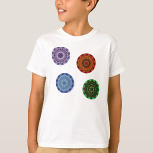 Os elementos Mandalas Kid's e Camisa de Luz do Beb