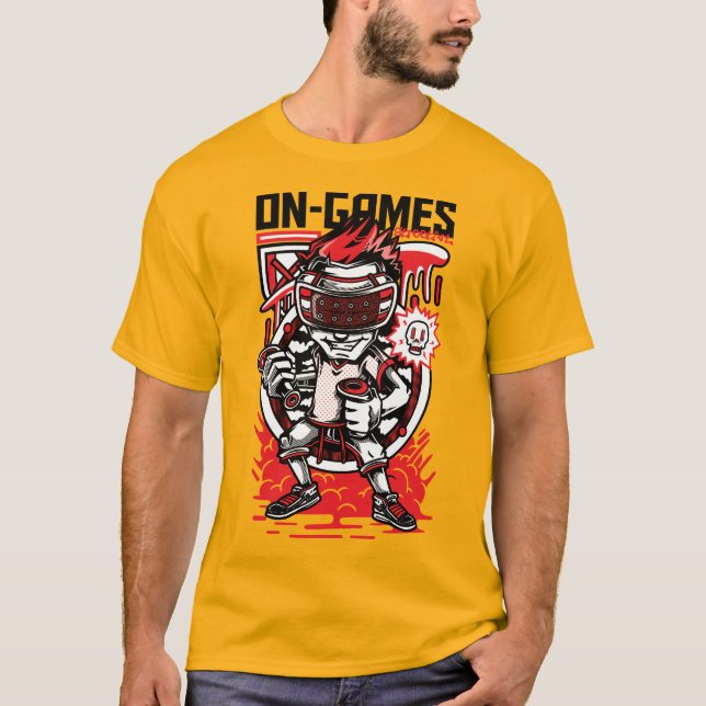 Os Em-Jogos refrigeram o t-shirt do T para amantes (Frente)