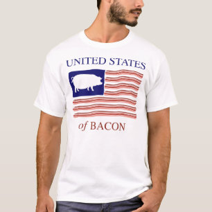 Os Estados Unidos do t-shirt do bacon