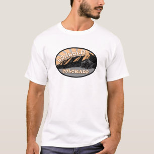 Os Flatirons, Parque Chautauqua, Camiseta CO Bould