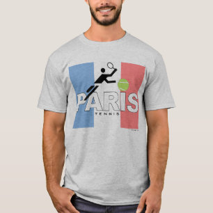Os franceses abrem o t-shirt do vintage de Paris