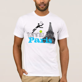 Os franceses do tênis de Paris abrem o t-shirt de