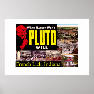 Os franceses lambem, poster vintage de Indiana