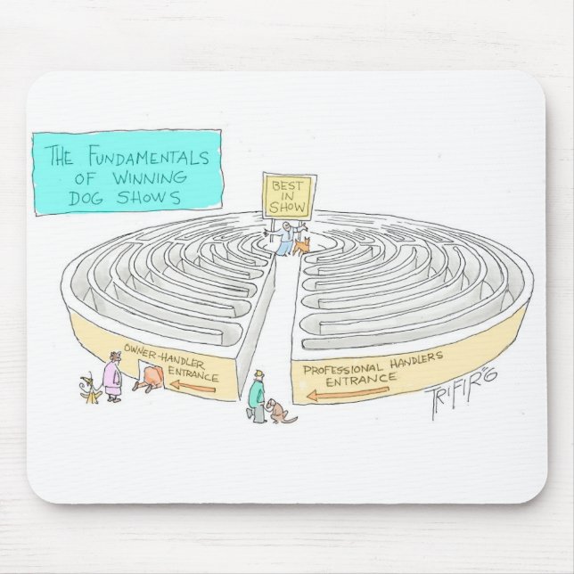 Os FUNDAMENTOS das exposições de cães - MOUSEPAD (Frente)