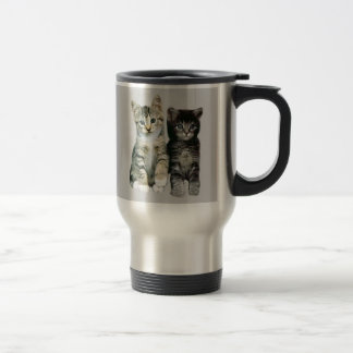 Os gatinhos em torno aqui dos gatos são caneca de