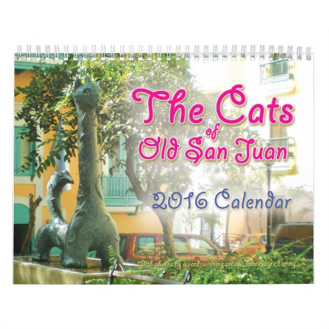 Os gatos de San Juan velho, calendário 2016 (Capa)