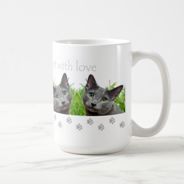 Os gatos enchem sua caneca do coração (Direita)