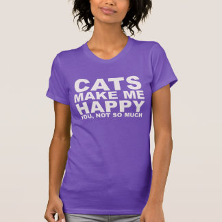 Os gatos fazem-me a camisa feliz