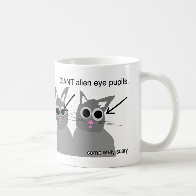 os gatos são caneca assustador (Direita)