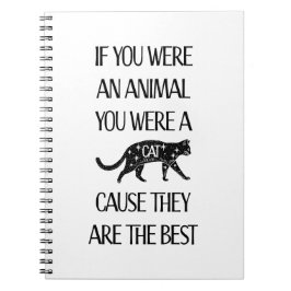 Os gatos são os melhores. Caderno Espiral com Foto