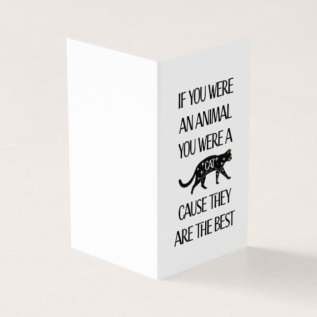 Os gatos são os melhores, cartão para o amante do  (Exterior)