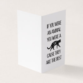 Os gatos são os melhores, cartão para o amante do