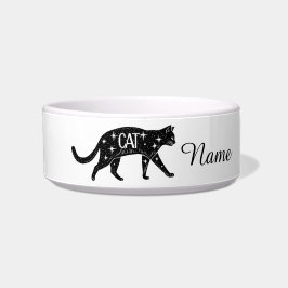 Os gatos são os melhores. Comedouro de Cerâmica pa