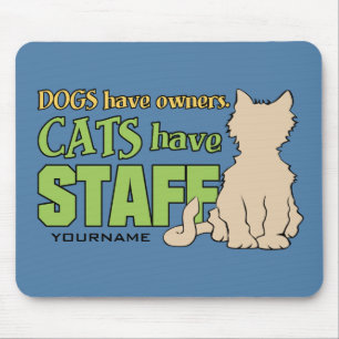 OS GATOS TÊM o mouse pad personalizado do FUNCIONA