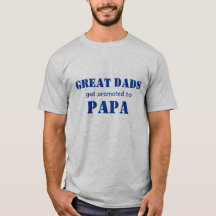 Os grandes pais obtêm promovidos ao t-shirt da