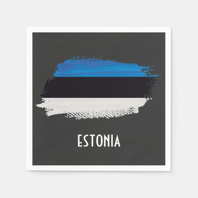 Os guardanapos da Estônia. Cores estonianas (Frente)
