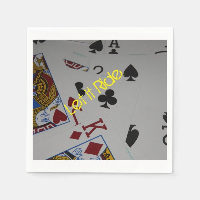 Os guardanapos da festa "Deixe-o andar" (Frente)