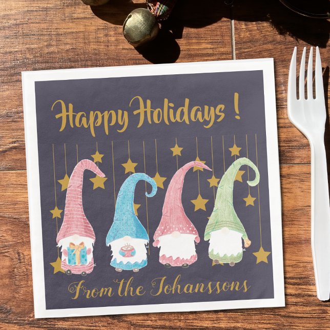 Os guardanapos de papel do partido dos gnomos suec (Criador carregado)