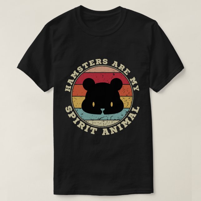 Os Hamsters São A Minha Camiseta Animal Espirituos (Frente do Design)