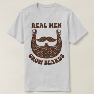 Os homens reais crescem camisetas engraçadas dos