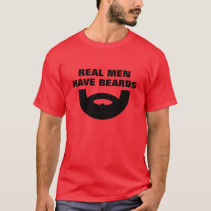 Os homens reais da camisa   da barba t têm barbas