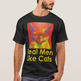 Os homens reais gostam do t-shirt dos gatos