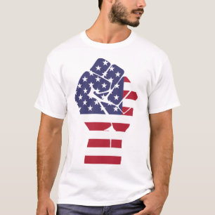 Os homens retiram a América o t-shirt básico