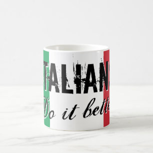 Os italianos fazem melhor caneca de café com citaç