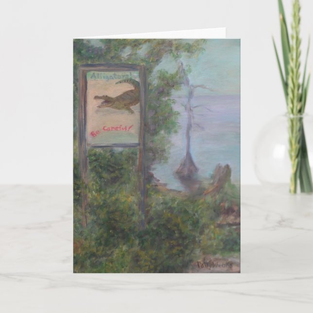 OS JACARÉS SEJAM CUIDADOSOS! Cartão (Frente)