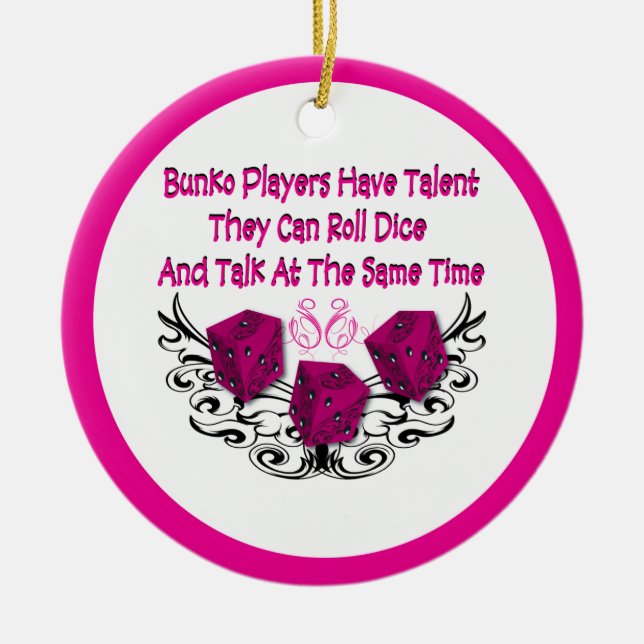 Os jogadores do Bunko têm o ornamento do talento (Frente)