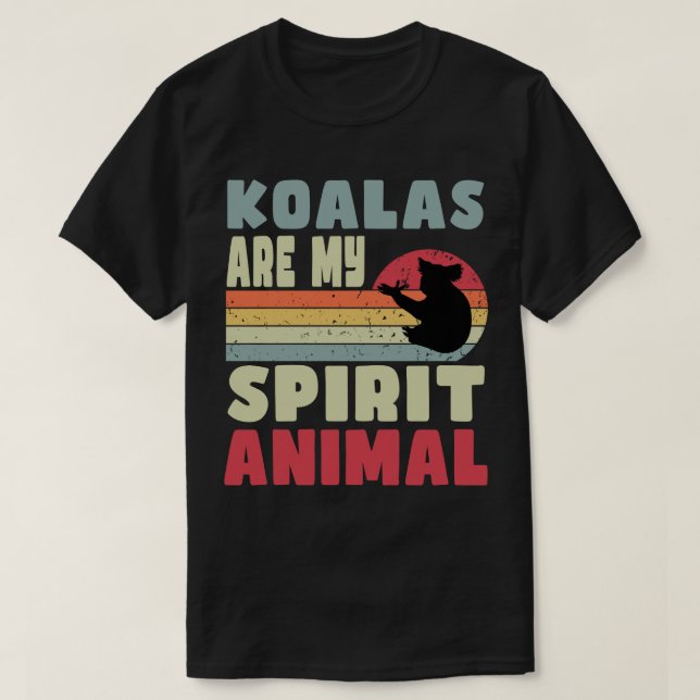 Os Koalas São O Meu Espírito De Camisa Animal (Frente do Design)