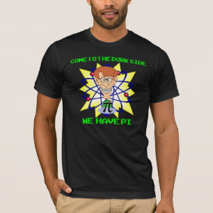 Os KRW vêm à camisa do nerd do Pi do lado do Dor