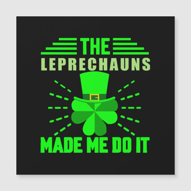 Os Leprechauns me fizeram fazer isso (Frente)