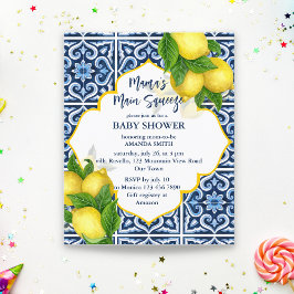 Os limões do chá de fraldas de aperto principal da