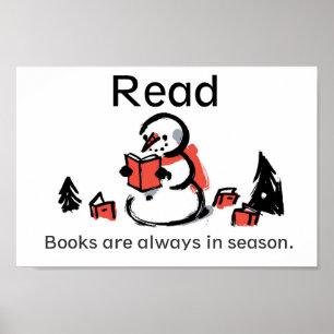 Os livros estão sempre no poster da estação