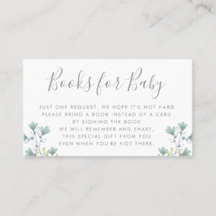 Os livros pedem a inserção do convite do chá de