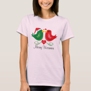 Os Lovebirds do Natal personalizaram a camisa